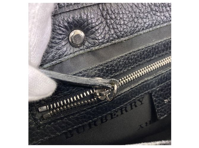 Borsa in nylon Burberry Check da donna Nero Beige - vista 8