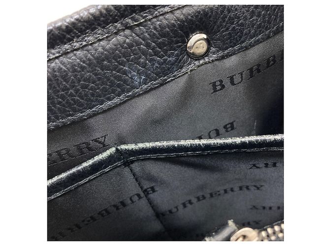 Borsa in nylon Burberry Check da donna Nero Beige - vista 9