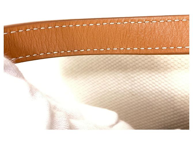 Cabas Céline Borsa Tote Verticale 2-Way Celine Marrone Bianco - vista 18