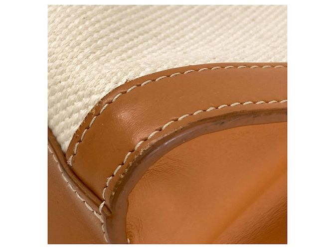 Cabas Céline Borsa Tote Verticale 2-Way Celine Marrone Bianco - vista 22