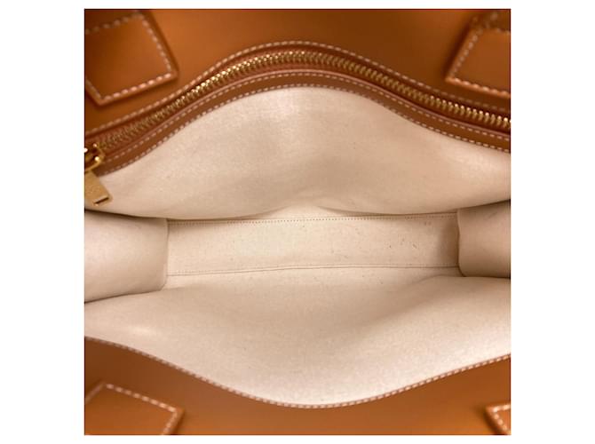 Cabas Céline Borsa Tote Verticale 2-Way Celine Marrone Bianco - vista 5