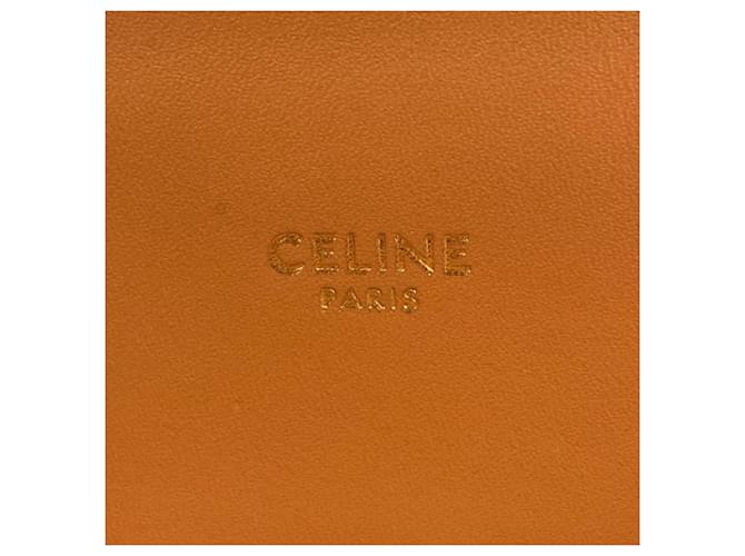 Cabas Céline Borsa Tote Verticale 2-Way Celine Marrone Bianco - vista 6