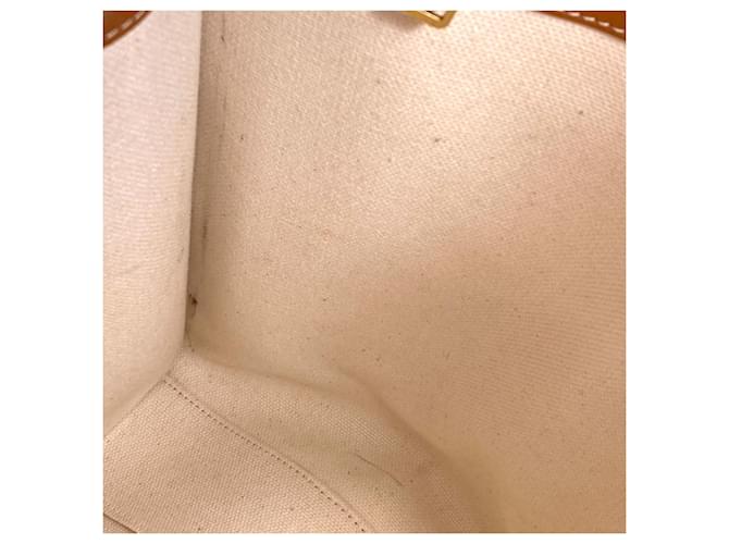 Cabas Céline Borsa Tote Verticale 2-Way Celine Marrone Bianco - vista 8