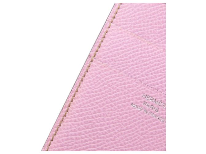Hermès Hermes Bearn Combination Verso Bi-fold Wallet Braun Pink - Ansicht 11
