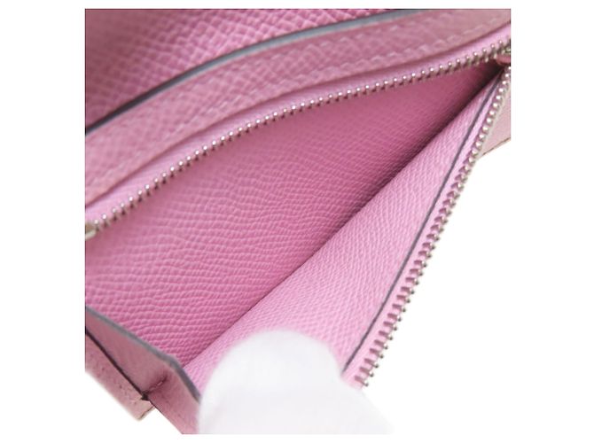 Hermès Hermes Bearn Combination Verso Bi-fold Wallet Braun Pink - Ansicht 6