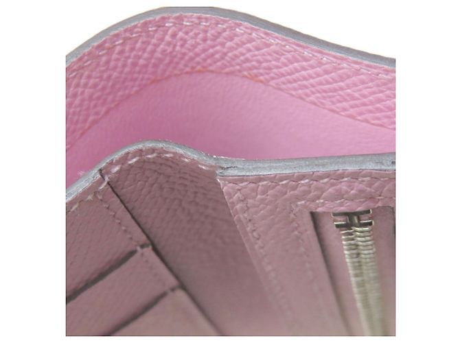 Hermès Hermes Bearn Combination Verso Bi-fold Wallet Braun Pink - Ansicht 9