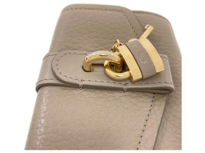 Chloé Chloe Abby Cartera de cuero plegable para mujer Castaño - vista 10