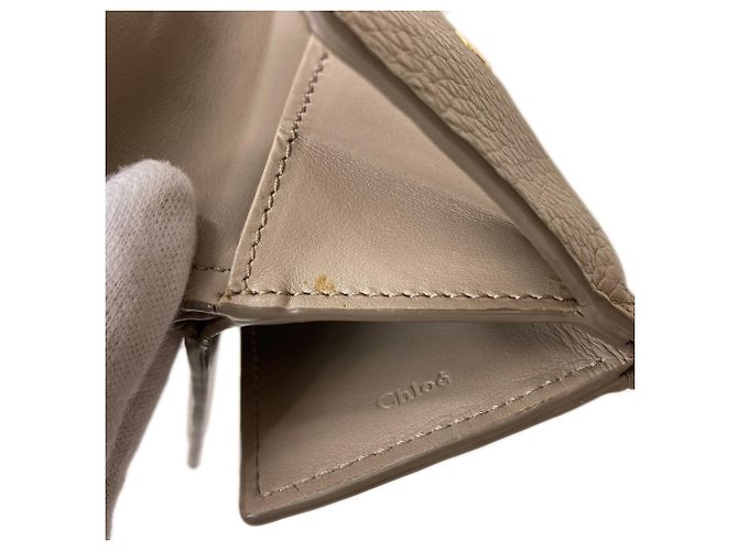 Chloé Chloe Abby Cartera de cuero plegable para mujer Castaño - vista 9