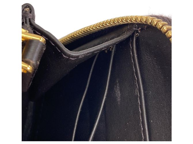 Cartera larga de cuero con relieve Miu Miu Negro - vista 14