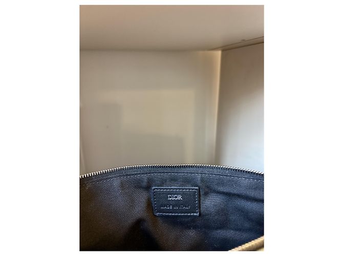 Clutch Christian Dior Cannage in Denim Blu chiaro - vista 4