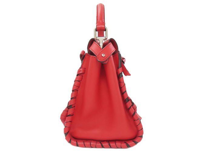 Borsa 2-Way Fendi Peekaboo Mini Rosso - vista 3