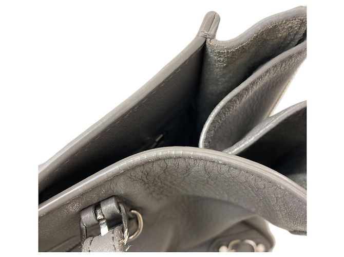 Balenciaga 370926 Paper 2-Way Handbag Marrone - vista 12