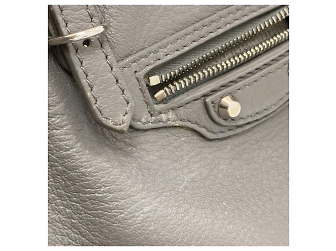 Balenciaga 370926 Paper 2-Way Handbag Marrone - vista 17