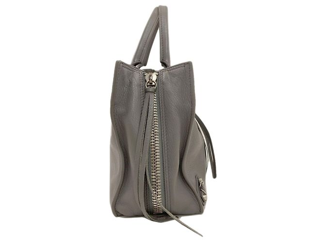 Balenciaga 370926 Paper 2-Way Handbag Marrone - vista 3