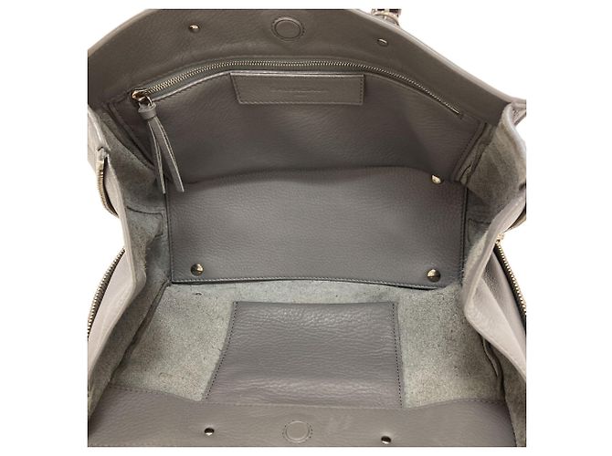 Balenciaga 370926 Paper 2-Way Handbag Marrone - vista 5