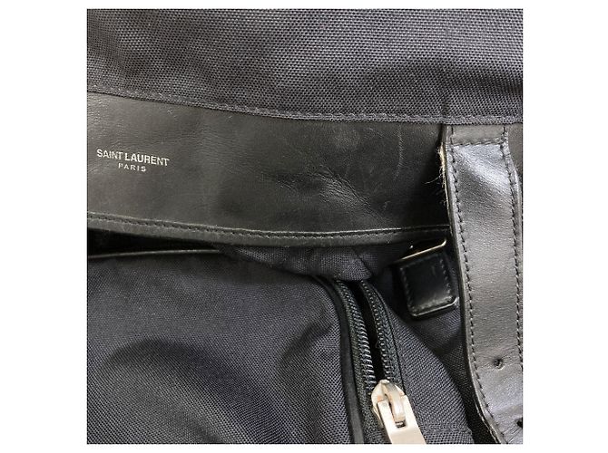 Saint Laurent Rucksack mit Logo Schwarz - Ansicht 12