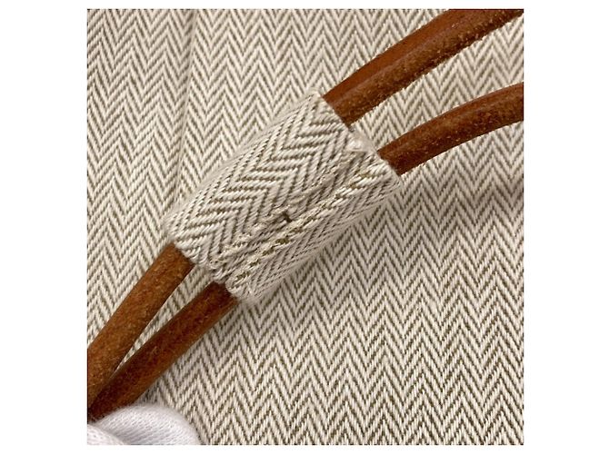 Hermès Hermes Tipi Schultertasche Beige - Ansicht 12
