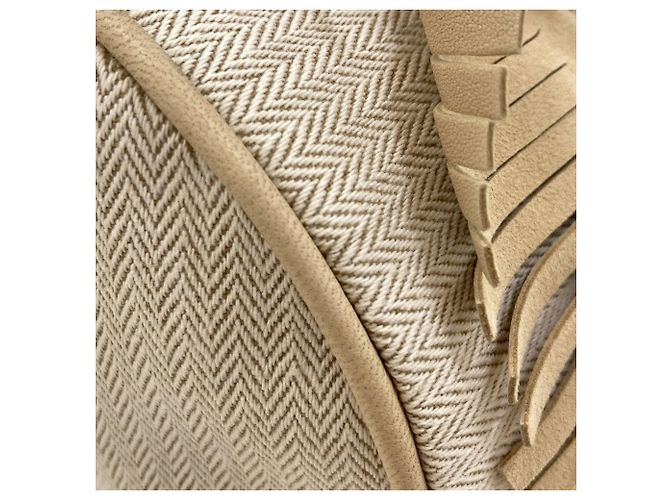Hermès Hermes Tipi Schultertasche Beige - Ansicht 13