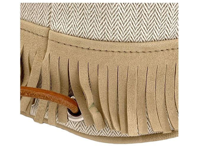 Hermès Hermes Tipi Schultertasche Beige - Ansicht 9
