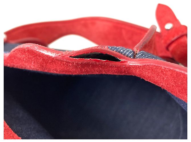 Borsa a tracolla 2-way Miu Miu con stampa di ciliegie Rosso Blu - vista 10