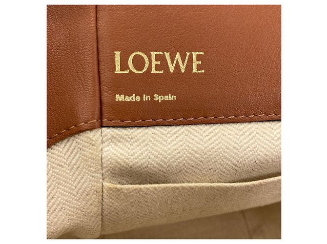 Loewe Hammock 2-Way Handtasche Braun Weiß - Ansicht 13