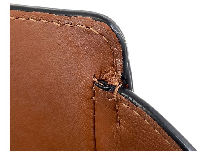 Loewe Hammock 2-Way Handtasche Braun Weiß - Ansicht 14