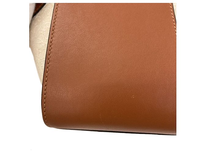 Loewe Hammock 2-Way Handtasche Braun Weiß - Ansicht 15
