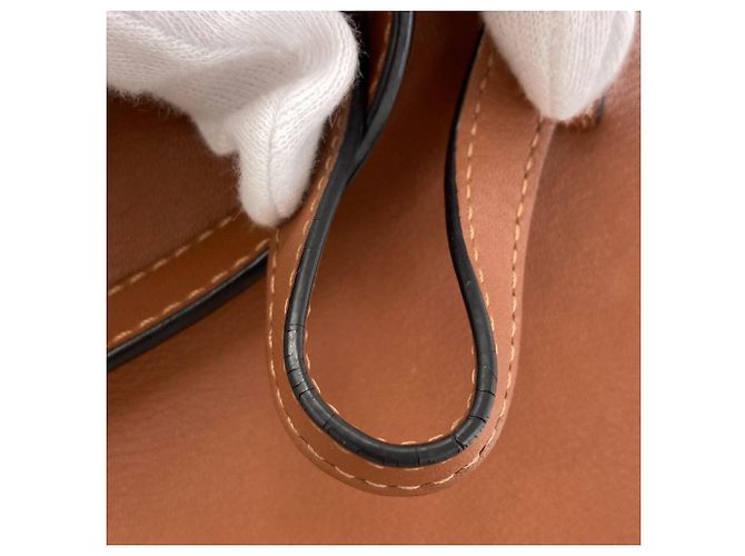 Loewe Hammock 2-Way Handtasche Braun Weiß - Ansicht 26