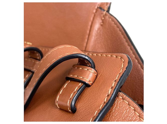Loewe Hammock 2-Way Handtasche Braun Weiß - Ansicht 27