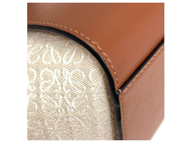 Loewe Hammock 2-Way Handtasche Braun Weiß - Ansicht 29