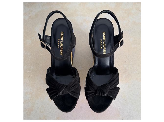 Saint Laurent Candy Love Sandali Platform Multicolore - vista 4
