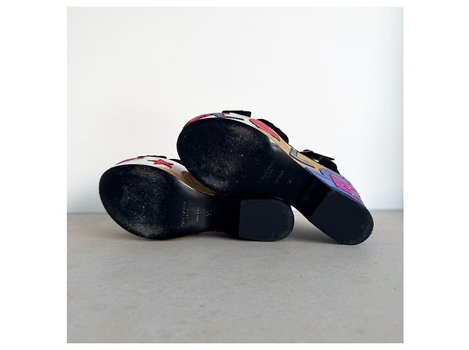 Saint Laurent Candy Love Sandali Platform Multicolore - vista 8