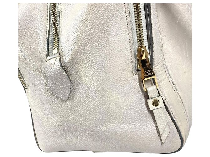 Borsa Tote Louis Vuitton Monogram Empreinte Mare MM Bianco - vista 12