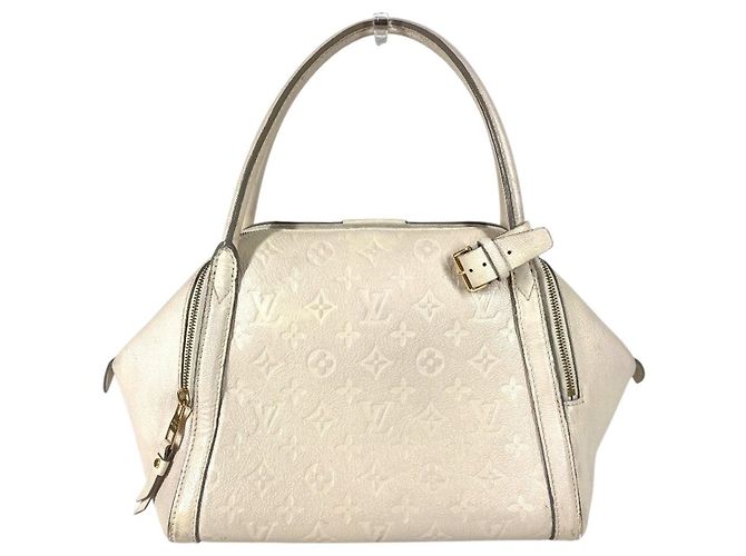 Borsa Tote Louis Vuitton Monogram Empreinte Mare MM Bianco - vista 2