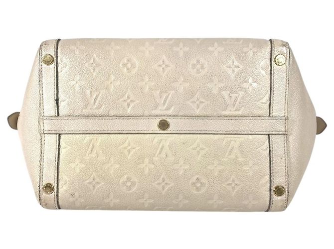 Borsa Tote Louis Vuitton Monogram Empreinte Mare MM Bianco - vista 5