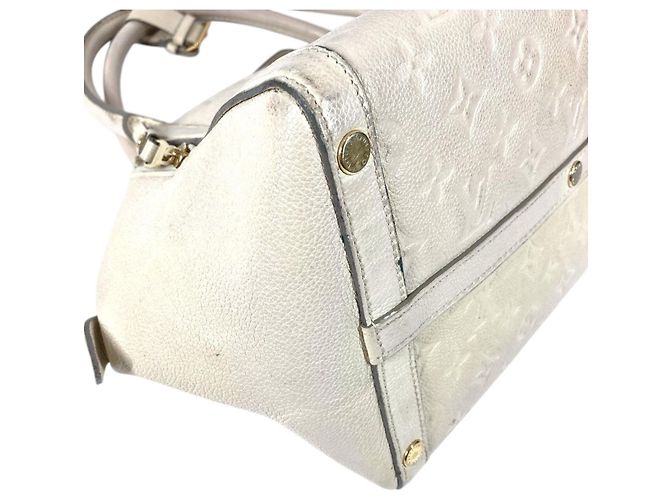 Borsa Tote Louis Vuitton Monogram Empreinte Mare MM Bianco - vista 7