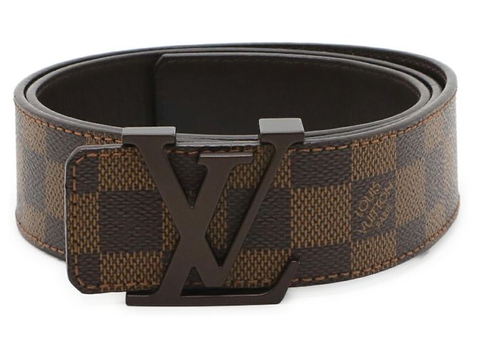 Cintura Louis Vuitton Damier Ceinture LV Initial Marrone - vista 2