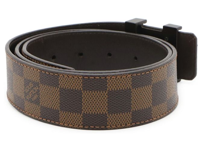 Cintura Louis Vuitton Damier Ceinture LV Initial Marrone - vista 3