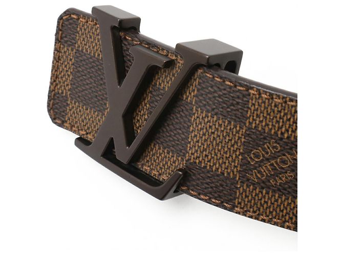 Cintura Louis Vuitton Damier Ceinture LV Initial Marrone - vista 4
