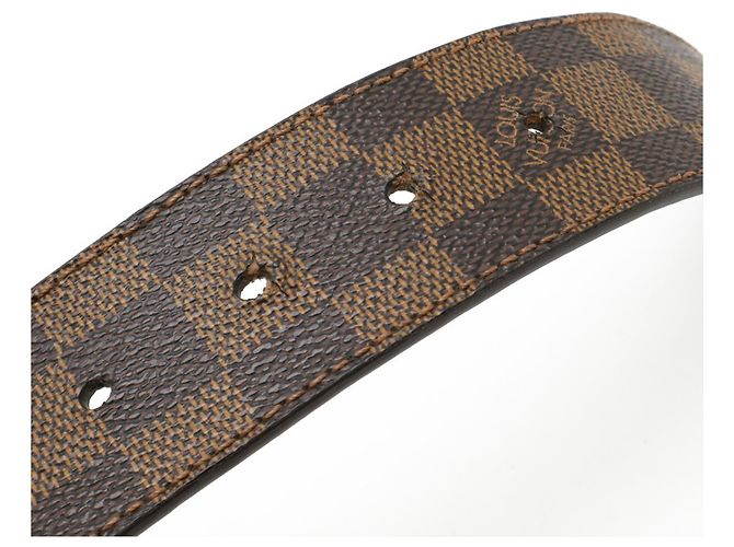 Cintura Louis Vuitton Damier Ceinture LV Initial Marrone - vista 7