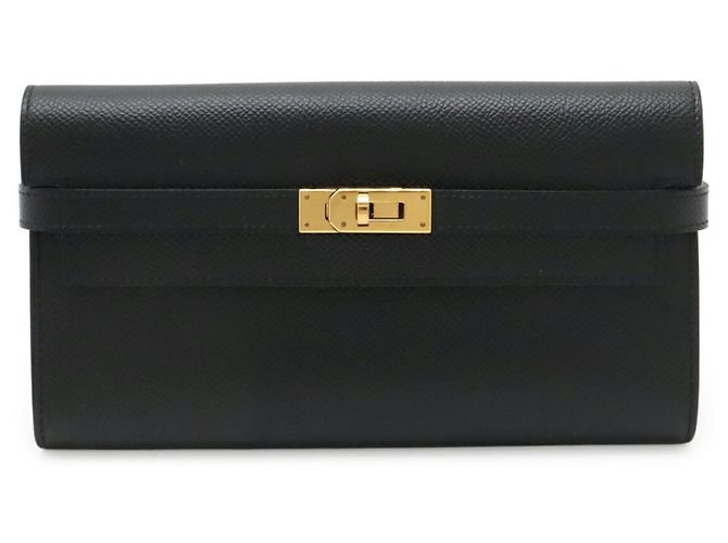 Hermès Hermes Kelly Long Bi-Fold Wallet Schwarz - Ansicht 2