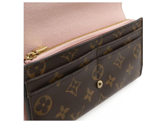 Louis Vuitton Monogram Portefeuille Sarah Cartera Larga Plegable Rosa - vista 10