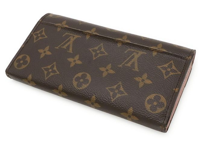 Louis Vuitton Monogram Portefeuille Sarah Cartera Larga Plegable Rosa - vista 3