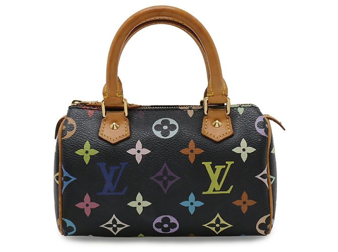 Borsa a mano Louis Vuitton Monogram Mini Speedy Nero - vista 2