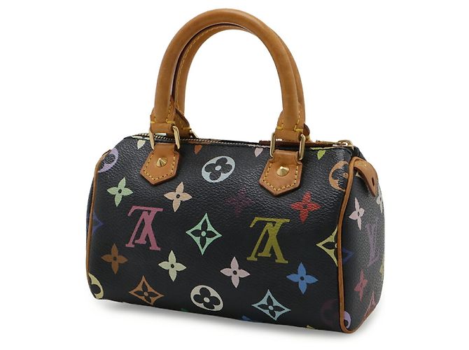 Borsa a mano Louis Vuitton Monogram Mini Speedy Nero - vista 3