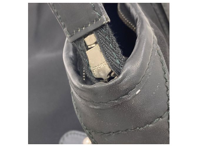 Borsa Boston Gucci in tela nera - vista 11