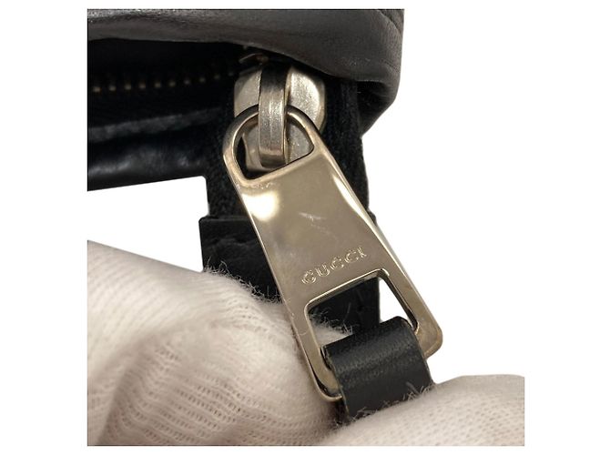 Borsa Boston Gucci in tela nera - vista 17