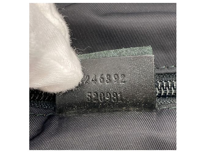 Borsa Boston Gucci in tela nera - vista 7