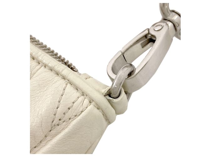 Borsa a tracolla in pelle di vitello matelassé Miu Miu Bianco - vista 12