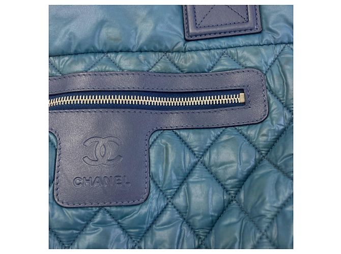 Chanel Coco Cocoon Handtasche Blau - Ansicht 12